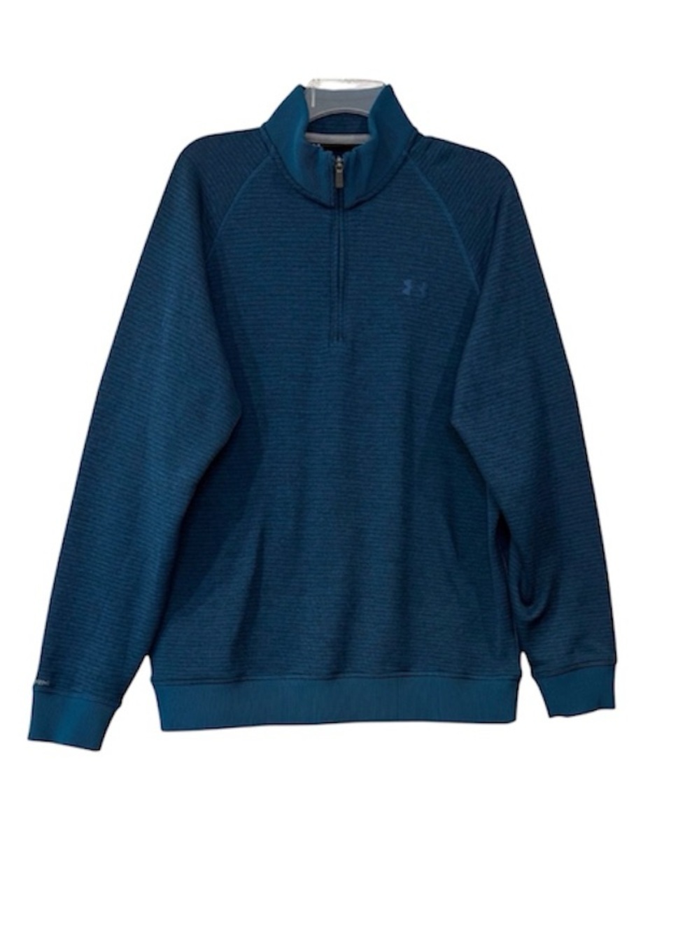 Under Armour ColdGear 1/4 Zip Pullover Blue Fleece Athletic Sweatshirt XL